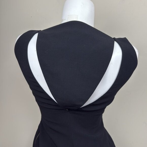 ANTONIO BERARDI Black Sleeveless Dress made in Italy 44 us 8 - Picture 6 of 14